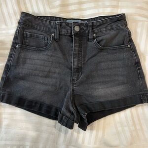 Indigo Rising | Classic Black Denim Women's Shorts